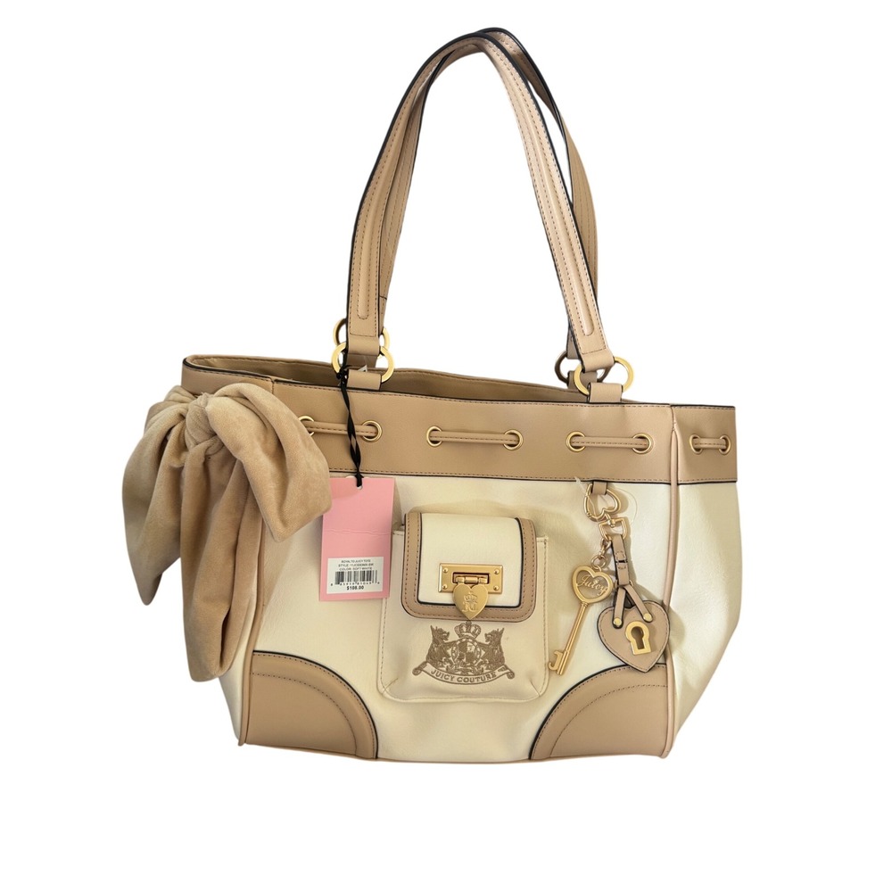 Juicy Couture Day dreamer Beige Cream Shoulder Bag NWT